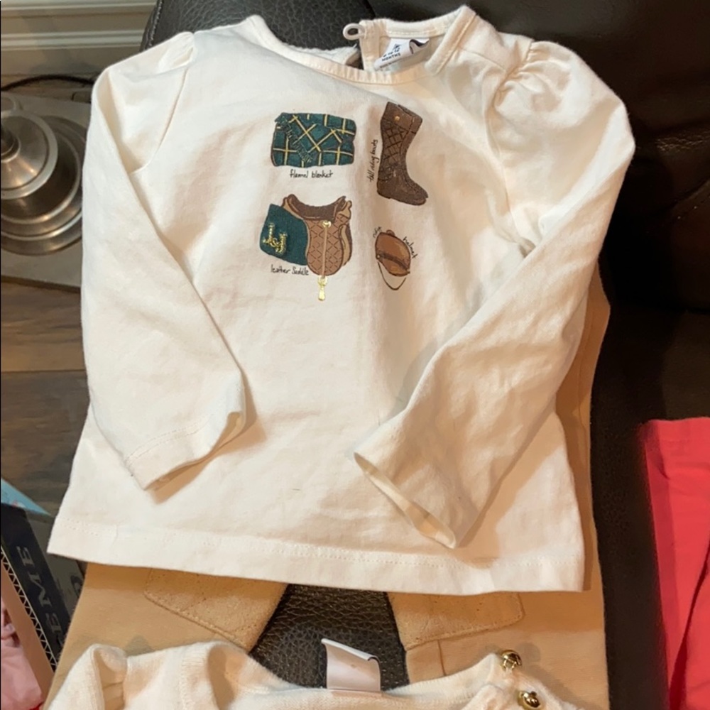 Janie and Jack Equestrian outfit 6-12 mo